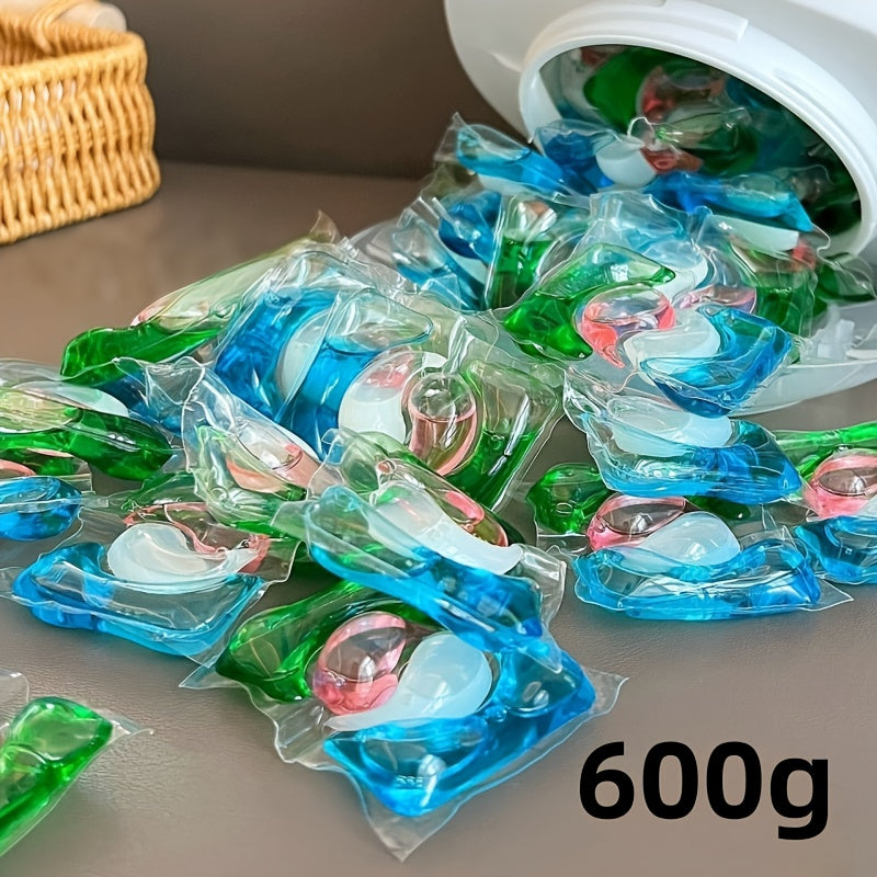 Laundry Pods Concentrated Deep Cleaning Tough Stain Removal Long-Lasting Fragrance Quick Dissolving No Residue – 200g 300g 600g Laundry Detergent Pods