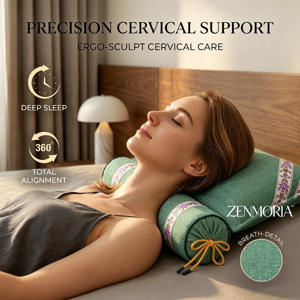 Detachable 2-in-1 Buckwheat Pillow – Ergonomic Support & Adjustable Comfort for Better Sleep