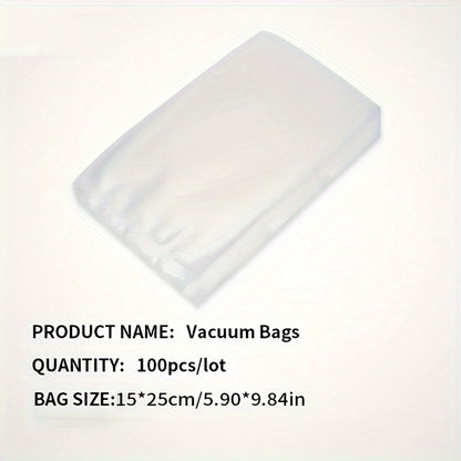 Micro Perforated Food Storage Bags 100 Pack - Breathable Ventilated Produce Bags for Fruits Vegetables Meat and Seafood, Refrigerator Fresh Keeping Bags for Longer Freshness, Available in 7 Sizes