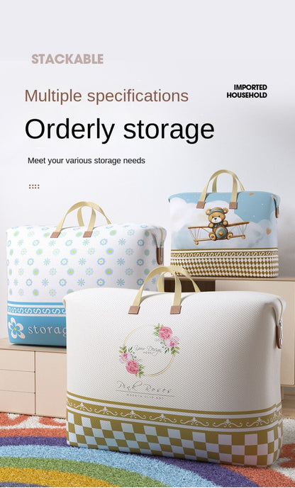 Large Capacity Moisture-Proof Storage Bag for Blankets, Clothes & Bedding – Extra Large Organizer Bag for Moving, Travel & Dorm | Waterproof, Zippered, Space Saving Storage Solution