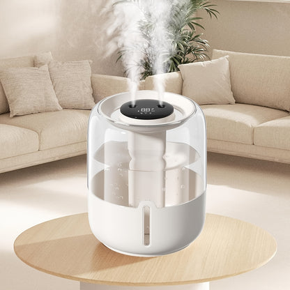 Large Room Humidifier Top Fill 1.8 Gallon 6.8L Tank Quiet Cool Mist Air Humidifier Easy to Fill and Clean Auto Shut-Off for Bedroom Home Office Plants