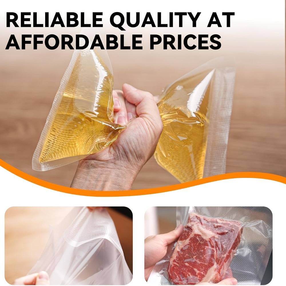 Vacuum Sealer Bags 250pcs - BPA-Free Food Storage Bags in 3 Sizes (6"x10", 8"x12", 11"x16"), Compatible with All Vacuum Sealing Machines for Meal Prep, Food Preservation & Sous Vide Cooking