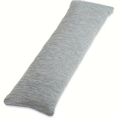 Body Pillow 20x54 Inch Cooling Memory Foam – Full Body Pillow for Adults Side Sleepers, Firm Long Sleeping Pillow for Stomach Back Support, Pregnancy Pillow, Washable Cover, Grey White Pink