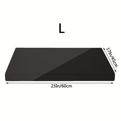Acrylic Cutting Board Large Anti-Slip 17x23 Inch – Clear & Black Countertop Protector for Kitchen & Restaurant – Food Safe Non-Slip Chopping Board for Fruit, Meat & Meal Prep