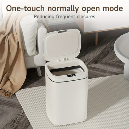Motion Sensor Trash Can Touchless – Smart Hands-Free Trash Bin with Sealing Lid & Odor-Blocking Technology, Trash Bag Fixing Ring, Easy Clean Durable Design for Kitchen, Office & Bathroom