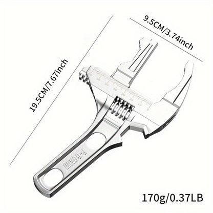 Bathroom Wrench Tool Multifunctional, Adjustable Double-Ended Open-End Wrench for Sink, Faucet, Water Pipe & Heating Repair, Space-Saving Plumbing Hand Tool for Home Bathroom Kitchen