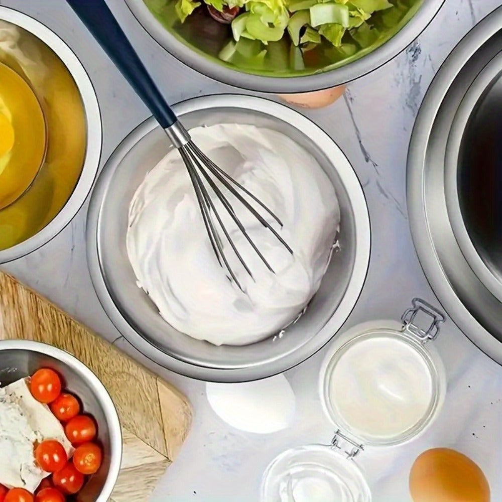 Stainless Steel Mixing Bowl Large 15.75 Inch with Footed Base – Rust-Resistant Salad Bowl, Vegetable & Fruit Washing Basin, Soaking Tub & Dish Pan for Home Kitchen, Durable & Easy to Clean