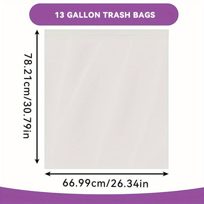 13 Gallon Trash Bags Heavy Duty – Expandable Drawstring & Clear Garbage Bags, Leak-Resistant Odor-Control Liners for Kitchen, Bedroom, Office, Outdoor Use (44/85/104/170/180/360 Count)