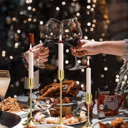 Metal Cone Candle Holders 30-Pack – Elegant Taper Candle Holder Set for Christmas, Halloween, Weddings & Parties – Polished Finish Tabletop Decor for Home, Hotel & Events
