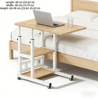 Bedside Table with Wheels Adjustable Height – Multi-Style Nursing Care Table for Elderly & Patients | Single & 3-Tier Rolling Overbed Dining Table, Home Medical Convalescent Furniture, 13 Styles