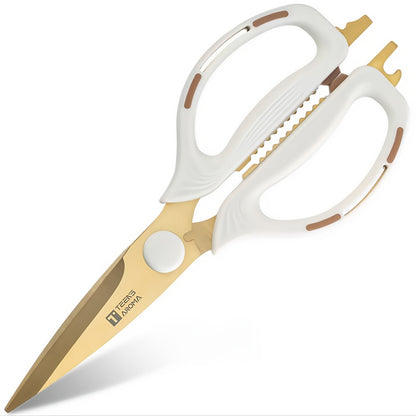 Heavy Duty Kitchen Scissors Multipurpose – Sharp Rust-Proof Stainless Steel Shears for Meat Poultry Vegetables Herbs Fish, Professional Chef Scissors for Home Restaurant Office Outdoor