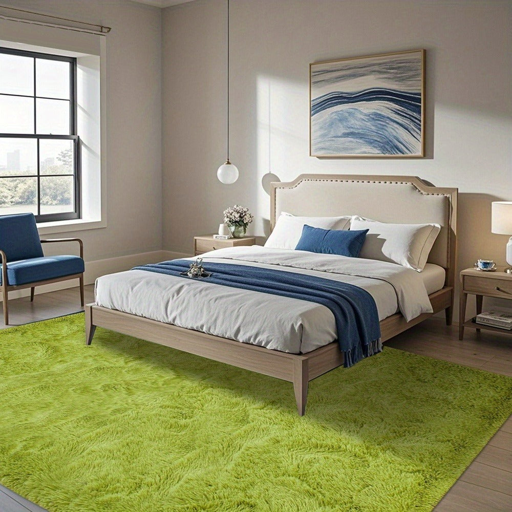 Fluffy Area Rug Large Soft Shag Carpet for Living Room Bedroom – Non-Slip Ultra Thick Plush Floor Mat, Multiple Sizes & Colors, Home Decor