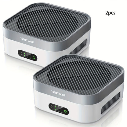 HEPA Air Purifier for Home Bedroom Up to 700 Sq Ft with True HEPA Filter 3-Stage Filtration Quiet Sleep Mode USB-C Charging Smart Touch Control for Pets Dust Pollen Smoke Odor Desk Car Travel