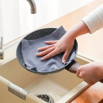 Reusable Microfiber Cleaning Towels 30-Pack, Kitchen Dish Cloth Roll, Absorbent Hand-Torn Disposable Napkins, Multi-Color Household Cleaning Cloths for Kitchen & Bath