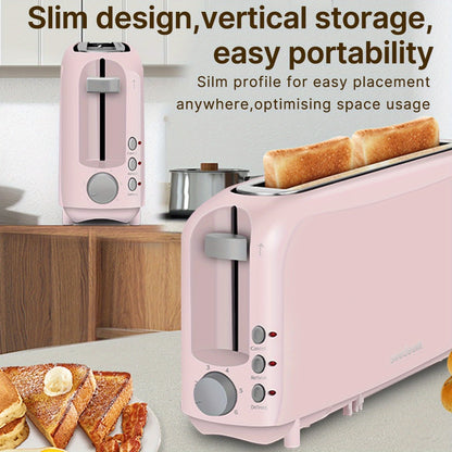 2-Slice Toaster – 6 Shade Settings, Cancel, Reheat & Defrost Functions, Removable Crumb Tray, 750W Compact Design for Bread, Waffles & Bagels, Available in Red, White, Black, Yellow, Pink & Blue