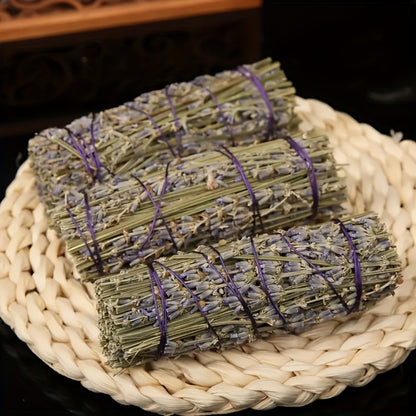 Smudge Sticks Gift Set - White Sage, Lavender & Palo Santo Hand-Tied Cleansing Bundle for Meditation, Spiritual Practice & Mindfulness - Natural Aromatherapy Incense Kit