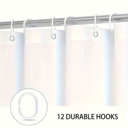 Shower Curtain Set Sea Star Shell Design Polyester with 12 Hooks Non-Slip Bath Mat U-Shaped Toilet Pad Lid Cover Bathroom Decor Set