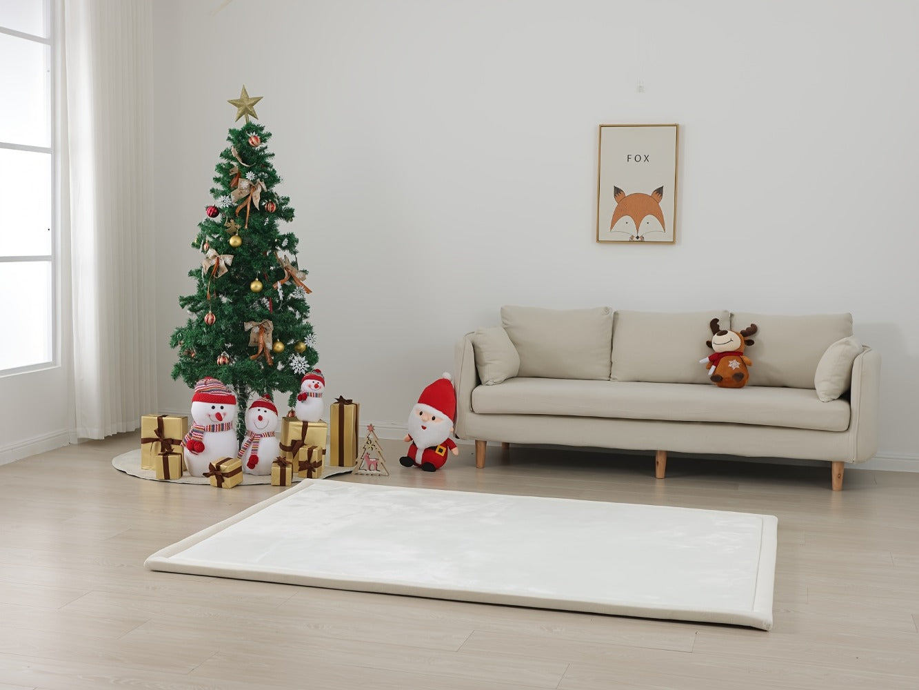 Memory Foam Area Rug Tatami Mat Non-Slip Coral Velvet Floor Mat for Living Room Bedroom Kids Playroom Yoga — Multiple Sizes & Colors