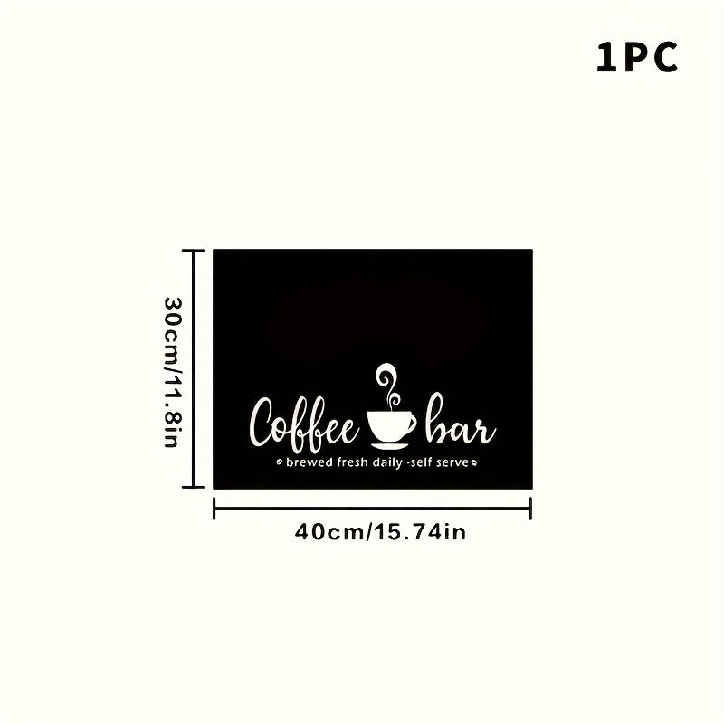 Coffee Bar Mat & Dish Drying Mat – Bohemian Absorbent Kitchen Counter Mat for Coffee Machine, Espresso Station & Countertop