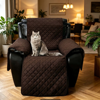 Non-Slip Recliner Chair Cover Sofa Slipcover with Elastic Straps Washable Pet Furniture Protector Indoor Outdoor 8 Colors