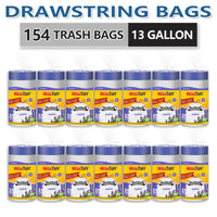 154 Drawstring Bags (13 Gal)