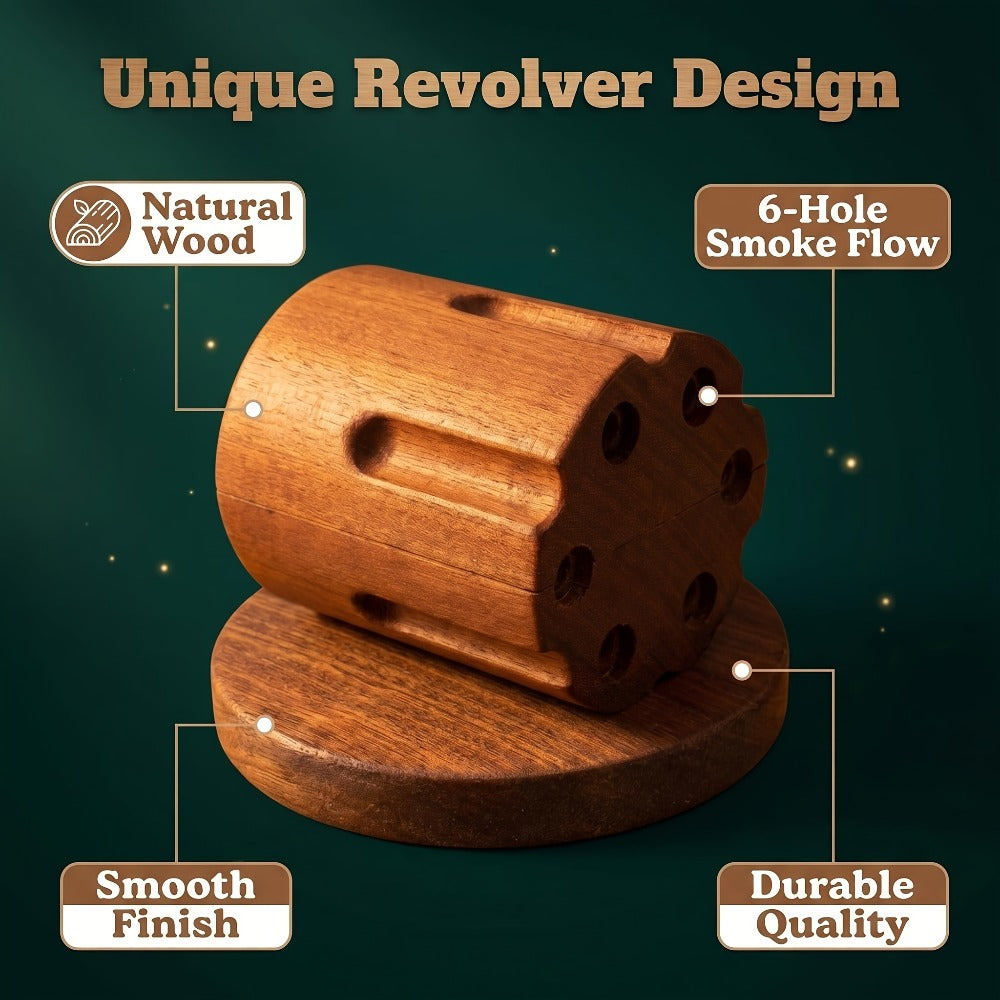Whiskey Smoker Kit with 4 Wood Chip Flavors & Filters – Cocktail Smoker Set, Whiskey Gifts for Men, Dad, Birthday, Father's Day, Christmas (No Butane)