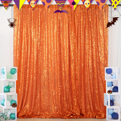 Sequin Backdrop Curtain for Party Wedding - 4x8ft Shimmering Glitter Curtain for Birthday Photo Booth Stage Decoration, Easy Hang, Multi-Color