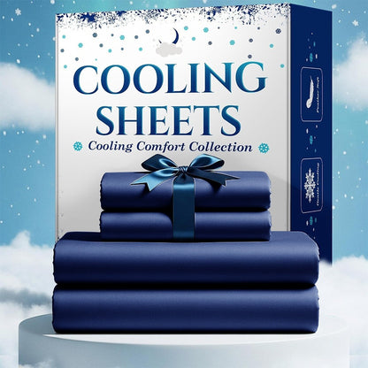 Bamboo Blend Cooling Bed Sheet Set 4pcs – Ultra Soft Breathable Kids Sheets, Deep Pocket Fitted Sheet 18"-24", 2200TC Shrink & Wrinkle Resistant, All-Season Hotel Luxury Bedding, Twin Full Queen King
