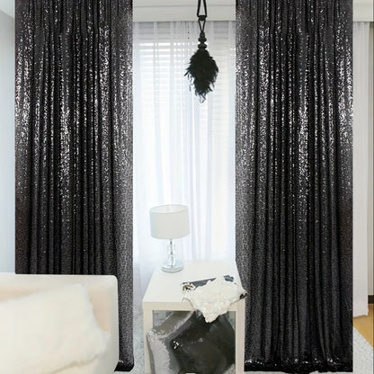 Sequin Backdrop Curtain for Party Wedding - 4x8ft Shimmering Glitter Curtain for Birthday Photo Booth Stage Decoration, Easy Hang, Multi-Color