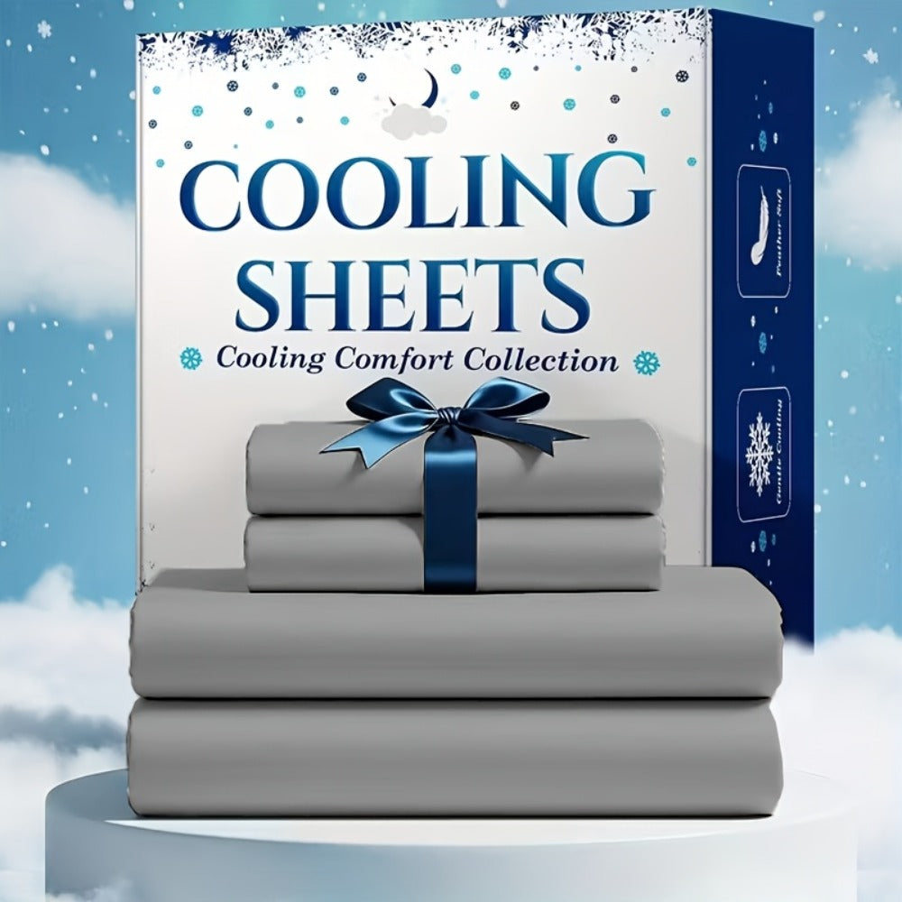 Bed Sheet Set Soft Breathable Cooling Microfiber Fitted & Flat Sheets with Deep Pockets – Wrinkle Free Hotel Luxury Bedding in Multiple Colors & Sizes