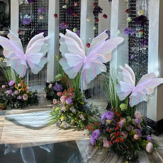 3D Butterfly Wall Decor Large 50cm Artificial Butterfly Decorations for Wedding Birthday Baby Shower Party Home Wall Decor 3 Pieces