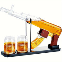 One 17.6oz + One 3oz Decanter +Two 6.75oz Wine Glasses