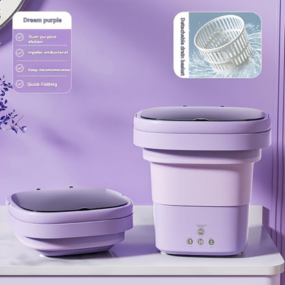 Portable Mini Washing Machine 3 Cleaning Modes | Compact Travel Washer for Underwear Delicates | Space-Saving Laundry Solution for Apartments, RVs, Camping & Dorms