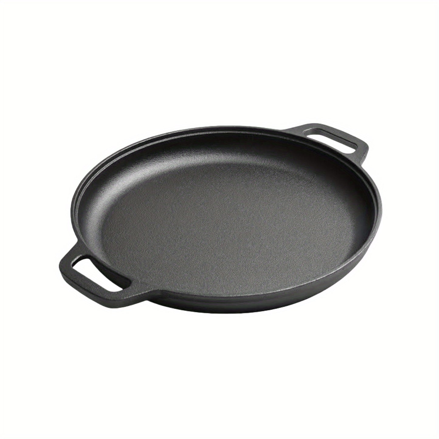 Pre-Seasoned Cast Iron Pan Set - Non-Stick Multifunctional Skillet for Pizza Home Kitchen Outdoor Cooking, Even Heating Compatible with All Stoves, 1/2/3 Piece Options