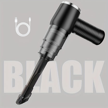 Cordless Handheld Vacuum Cleaner with LCD Display & Multi-Nozzles, 9000Pa Suction 50000RPM HEPA Filter, 2-in-1 Blow & Vacuum for Car Home Office Pet Hair Keyboard Sofa