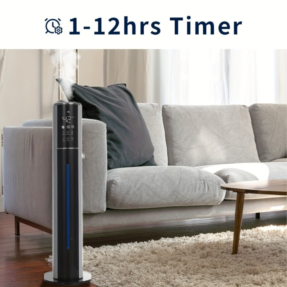 Cool Mist Humidifier 2.4 Gallon Top Fill with Smart Humidity Control Sleep Mode Soundwave Technology for Large Rooms Bedroom Office Plants 600ft²