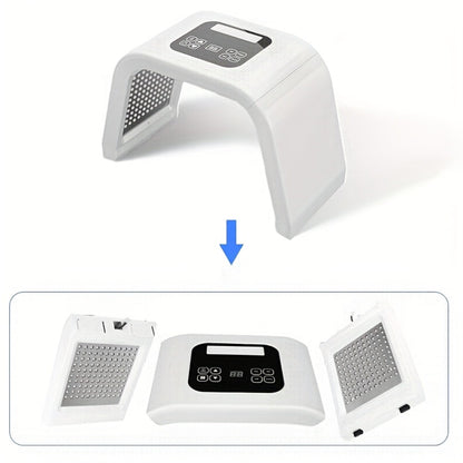 7 Color LED Skin Care Device Photon Therapy Spectrometer Anti-Aging Wrinkle Acne Treatment Face Rejuvenation Home SPA Beauty Tool Gift for Women Mom Girlfriend
