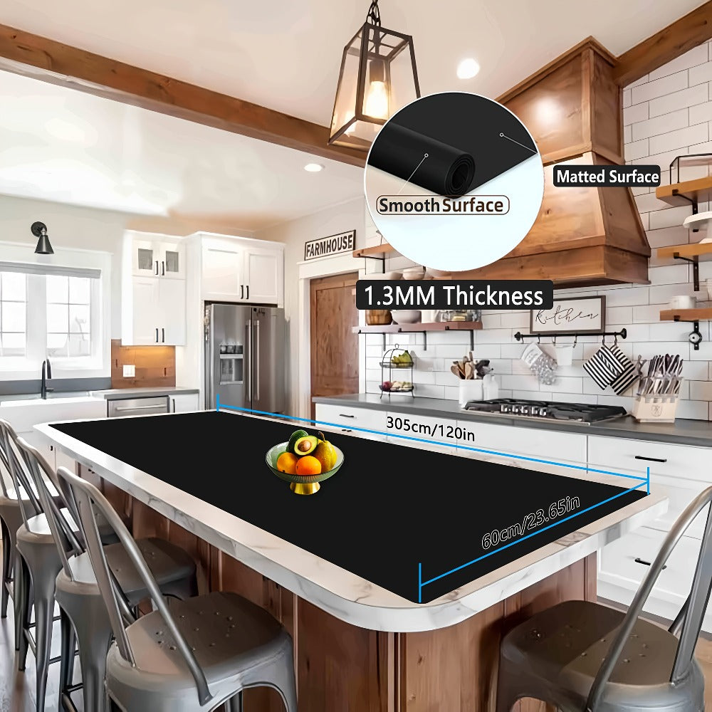 Extra Large Silicone Mat for Kitchen Counter – Nonslip Heat Resistant Countertop Protector, Nonstick Waterproof Craft Mat & Placemat, Multiple Sizes & Colors