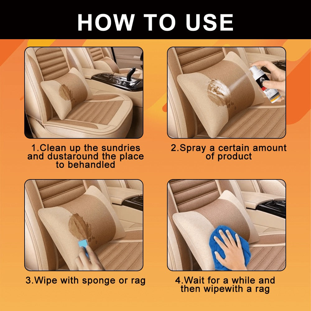 Upholstery Cleaner Spray Multi-Fabric Stain Remover 6.76oz Spot Cleaner for Couch Sofa Rug Carpet Clothes Car Seat Mattress Laundry Multi-Purpose Fabric Cleaner for Home and Car 1 2 3 4 5 Pack
