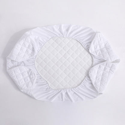 Mini Crib Mattress Protector Fitted Sheet 2 Pack – Quilted Breathable No Noise Baby Mattress Cover | 100% Polyester Protective Play Mat for Standard & Mini Crib | Coffee, Black & Yellow