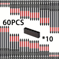 60pc Anti Slip Screwdriver Bit