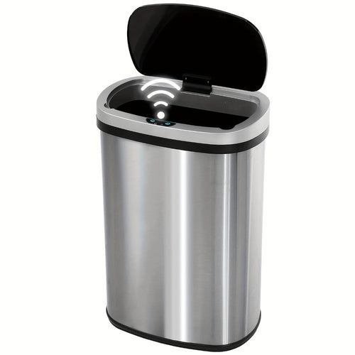 Touchless Motion Sensor Trash Can 13 Gallon 50L – Automatic Kitchen Garbage Can for Home Office Bedroom Living Room