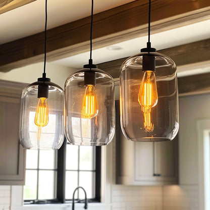 ST58 Vintage Edison LED Filament Bulb 8W 2700K Warm White Dimmable – 60W Equivalent E26 Base Clear Glass Antique Style for Chandelier Pendant Bedroom Living Room Home Commercial, 12 & 24 Pack