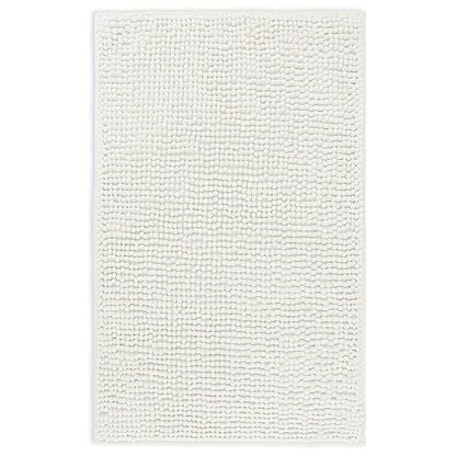 Chenille Bath Rug Extra Thick Soft Absorbent Non-Slip Bathroom Mat Machine Washable, Multiple Sizes & Colors