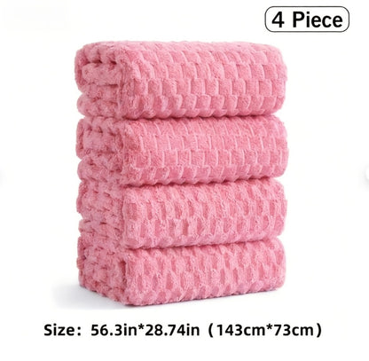 Microfiber Bath Towel Set Ultra-Soft Quick-Dry Skin-Friendly 4-Piece & 8-Piece Sets with Hair Drying Cap Multi-Color Options Luxury Spa Quality for Home Family Gifting