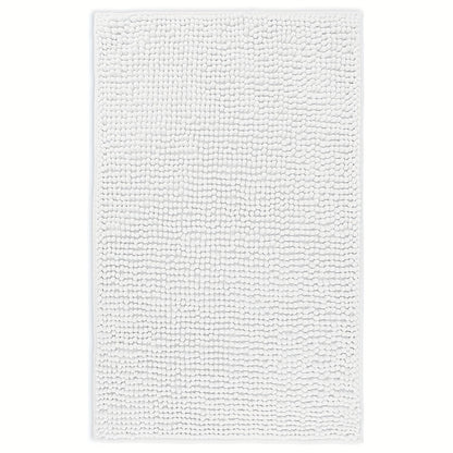 Chenille Bath Rug Extra Thick Soft Absorbent Non-Slip Bathroom Mat Machine Washable, Multiple Sizes & Colors