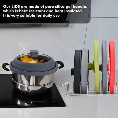 Collapsible Microwave Cover Splatter Guard with Silicone Handle - BPA Free Foldable Food Cover Lid for Microwave Oven 8.5 9.8 10.5 11.8 Inch in Black Red Grey Blue