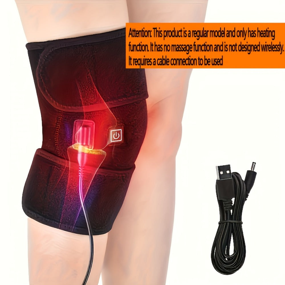 Heated Knee Massager with Heat and Vibration Massage – Wireless Portable Electric Knee Brace Wrap for Pain Relief, Arthritis, Joint Stiffness – 3-in-1 Shoulder Elbow Knee Heating Pad, Gift for Elderly