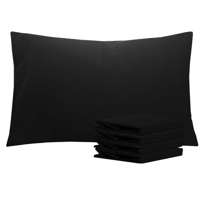 Pillowcases 4 Pack Queen 20x30 – Brushed Microfiber Soft Wrinkle-Free Fade-Resistant Envelope Closure Solid Color 32 Colors