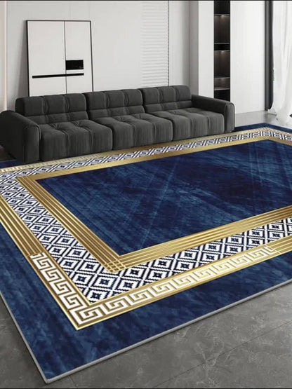 Christmas Area Rug Non-Slip Machine Washable, Abstract Geometric Holiday Mat for Living Room Bedroom Sofa Coffee Table Bedside Dining Kitchen Game Room Indoor Outdoor